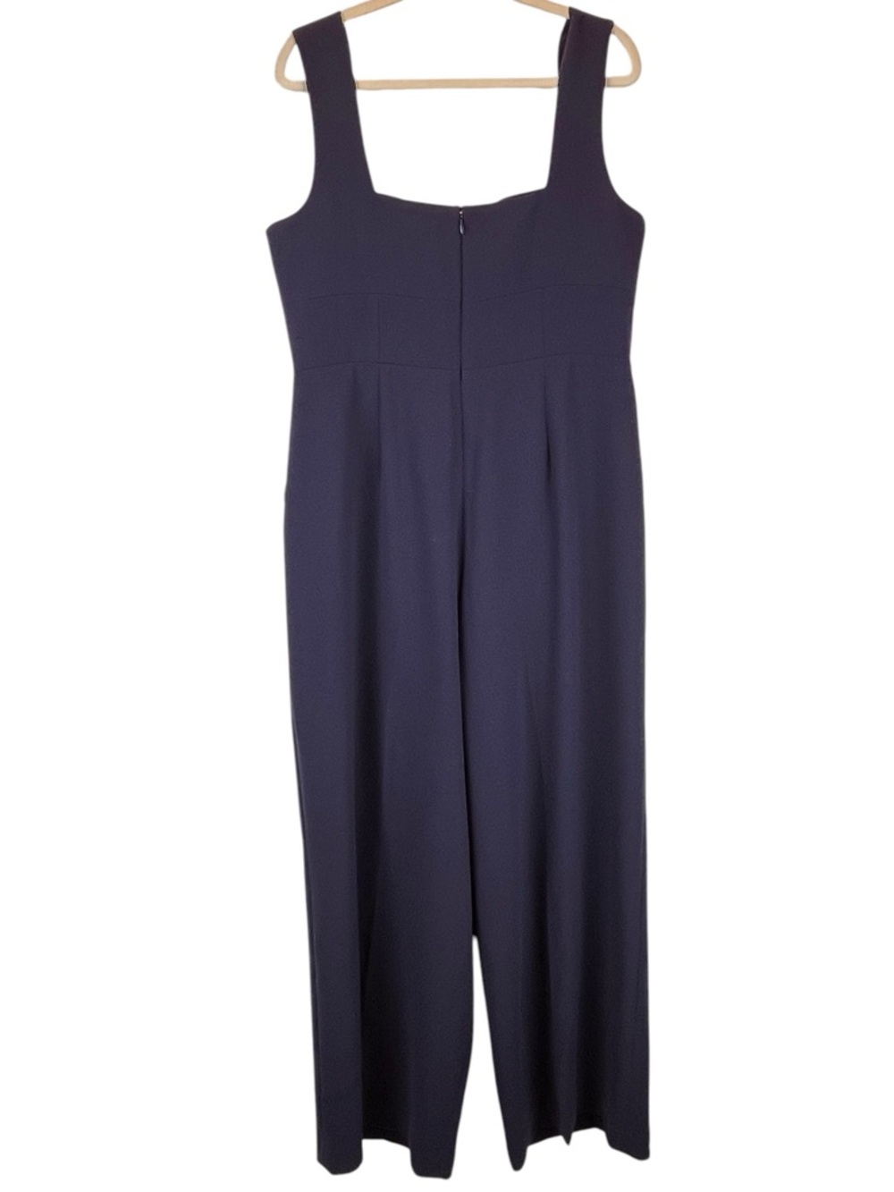Boden Sweetheart Neckline Wide Leg Jumpsuit Navy Blue Sz 12 - Picture 5 of 12